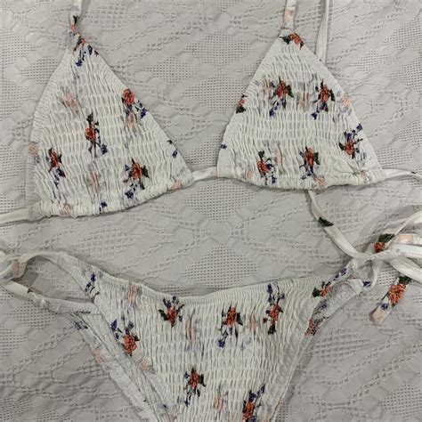 PRINCESS POLLY BIKINI SET Never Worn Size 6 Ties Depop