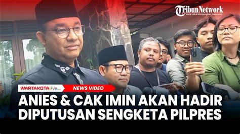 Anies Bersama Cak Imin Bakal Hadiri Putusan Sengketa Pilpres April