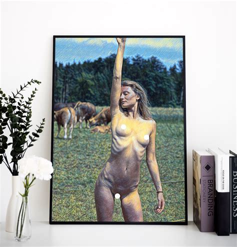 Colorful Sexy Naked Female Poster Erotic Prints Nude Women Feminist Poster Nudity Art Sexy