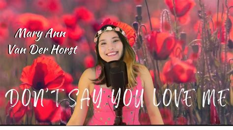 Dont Say You Love Me The Corrs Live Cover By Mary Ann Van Der