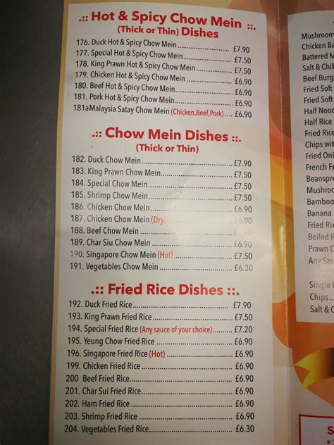 Menu At New Century Restaurant Belfast 701 Oldpark Rd