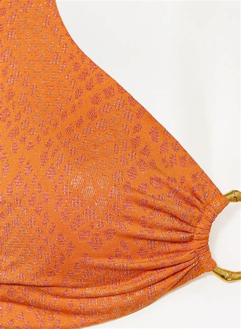 Maryan Mehlhorn B Gel Bikini Top Glance In Orange