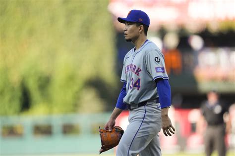 New York Mets Pitcher Kodai Senga Pitches For Innings Before Handing