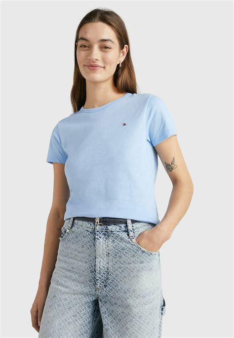 Tommy Hilfiger 1985 Slim T Shirt Con Stampa Vessel Blue Blu