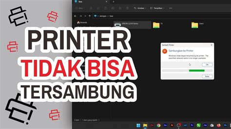 Solusi Komputer Atau Laptop Tidak Bisa Tersambung Printer Jaringan