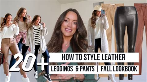 How To Style Spanx Faux Leather Leggings 20 Fall Outfit Lookbook