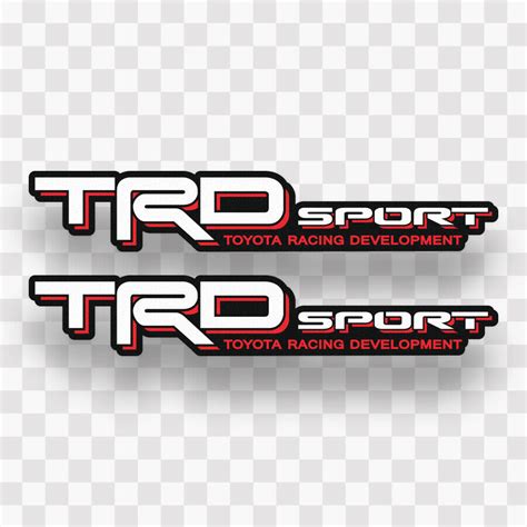 Buy 2x Trd Sport Decals Stickers Vinyl Logo Toyota Tacoma Tundra Racing