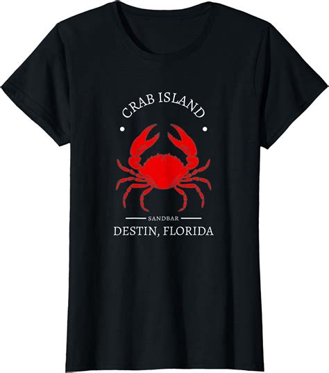 Crab Island Destin Florida Sandbar Souvenir T Shirt