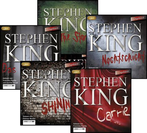 Stephen King Hörbuch Paket 7 Titel 6 CDs und 22 mp3 CDs Jetzt