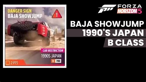 Forza Horizon 5 Danger Sign Baja Showjump B Class 1990 S Japan