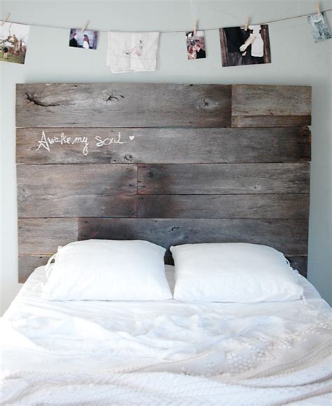 What A Little Birdie Our Diy Barnwood Headboard