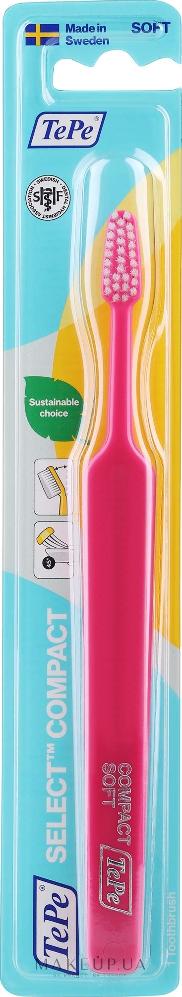 Зубная щетка Select Compact Soft, мягкая, малиновая - TePe Comfort ...