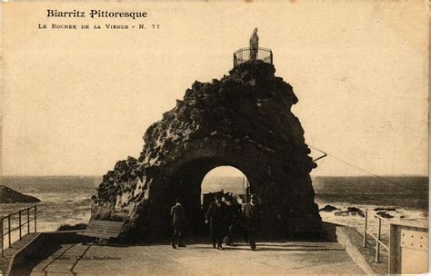 Biarritz Le Rocher De La Vierge Biarritz Cartorum