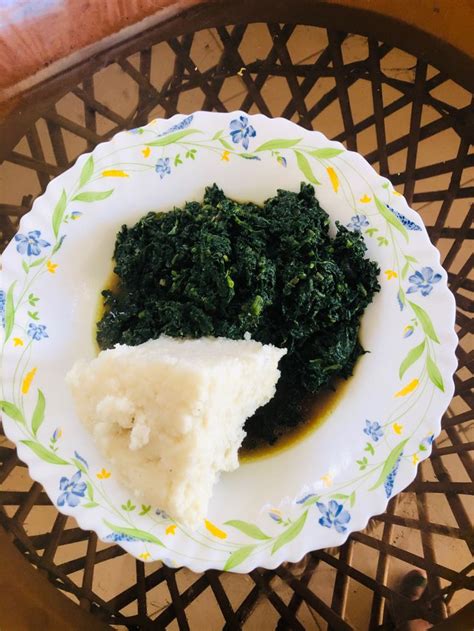 Malenge Pumpkin Plus Terere Mchicha Amaranth Leaves And Ngima Ugali