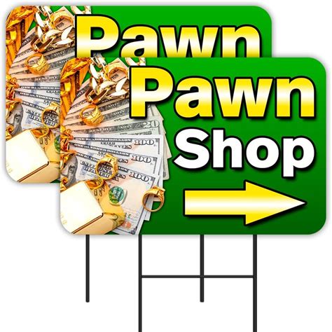 Pawn Shop 2 Pack Yard Signs 16 X 24 Double Sided Print