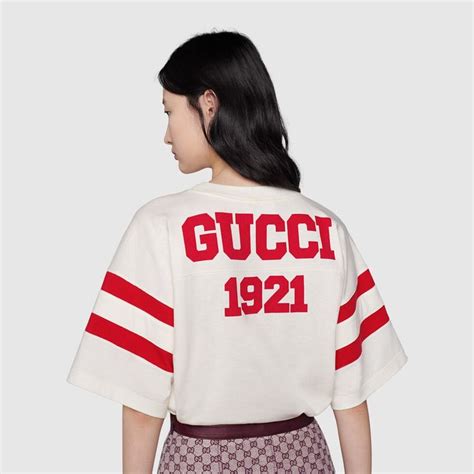 Classic Gucci White Cotton T-Shirt