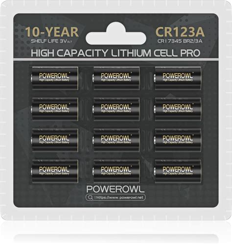 Amazon Powerowl Cr A V Lithium Battery Count High Capacity