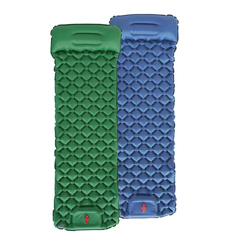 Colchoneta De Campamento Con Almohada Colch N De Aire Edc Inflable Para Caza Al Aire Libre