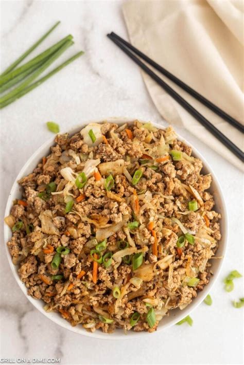 Blackstone Egg Roll In A Bowl Recipe Grillonadime