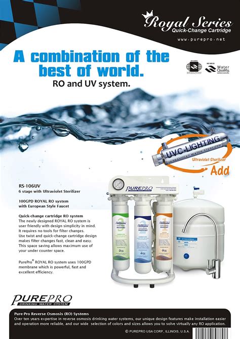 Purepro Royal Reverse Osmosis Water Filtration Systems