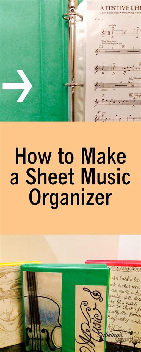 How To Make A Sheet Music Organizer Sabrinas Organizing