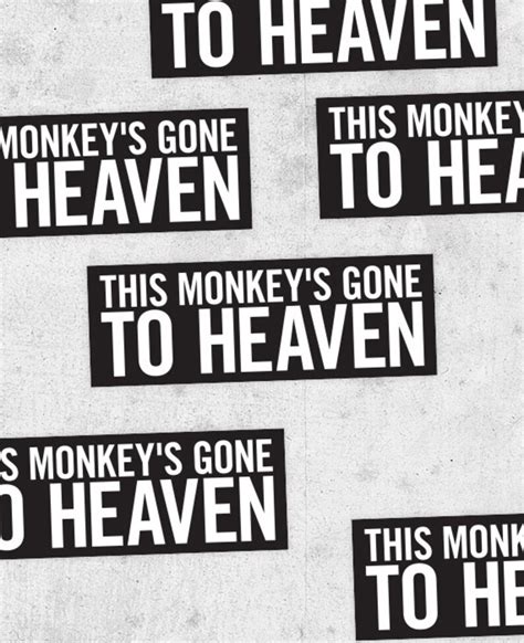 This Monkeys Gone To Heaven Pixies inspired sticker grunge | Etsy