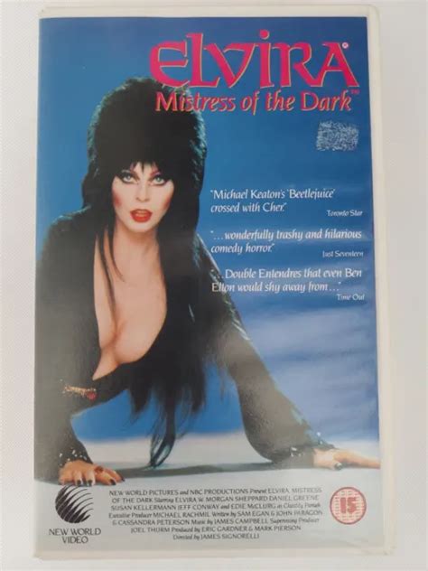 ELVIRA MISTRESS OF The Dark VHS Video Tape Big Box Ex Rental 1988 New