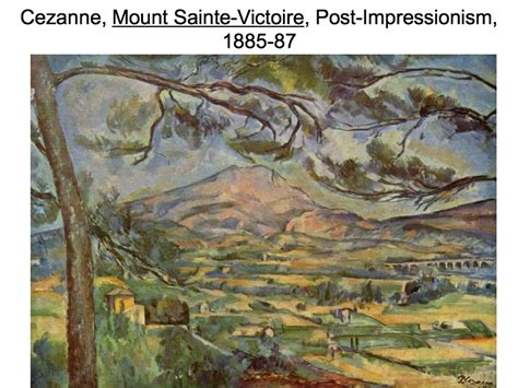 Cezanne Mount Sainte Victoire Post Impressionism 1885 87