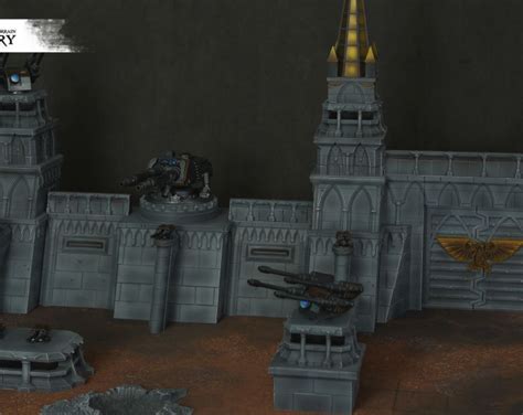 72" Fortress Walls Set Full Option - WargameTerrainFactory - Miniatures ...