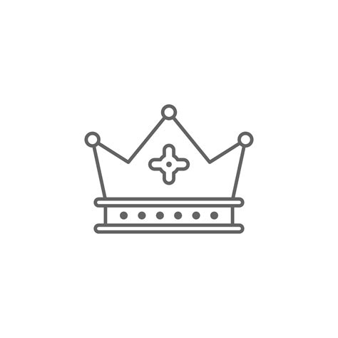 Medieval Crown Vector Icon Illustration 23036576 Vector Art At Vecteezy