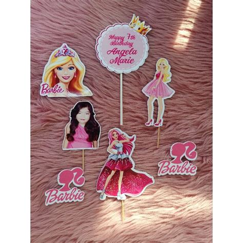 Barbie Theme Cake Topper Shopee Philippines