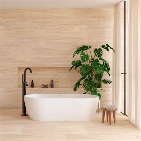 Porcelanato Ilva Travertino Beige Natural X Da Mercadolibre