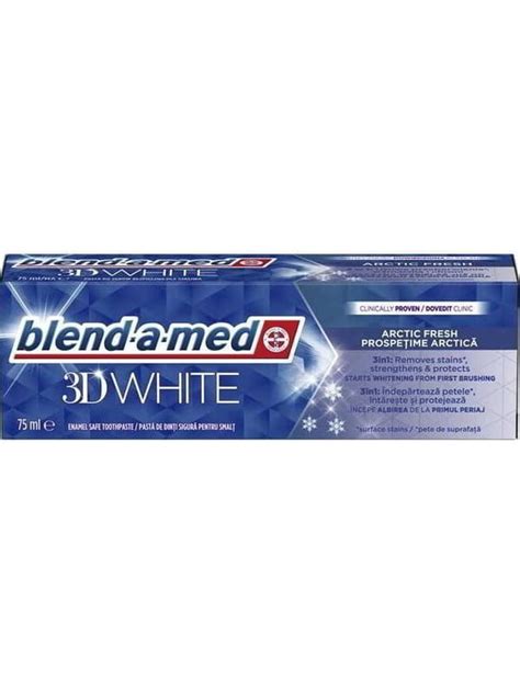 Blend A Med Pasta Do Zębów Wybielająca 3d White Arctic Fresh 75 Ml