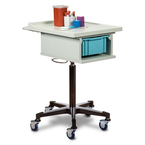 One Bin Phlebotomy Cart Clinton Industries Inc