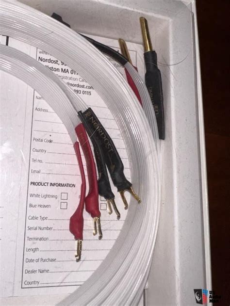 Nordost White Lightning Speaker Cables M Length Photo Us