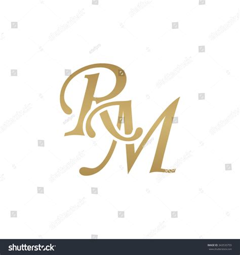 Rm Initial Monogram Logo Stock Vector Royalty Free 343533755