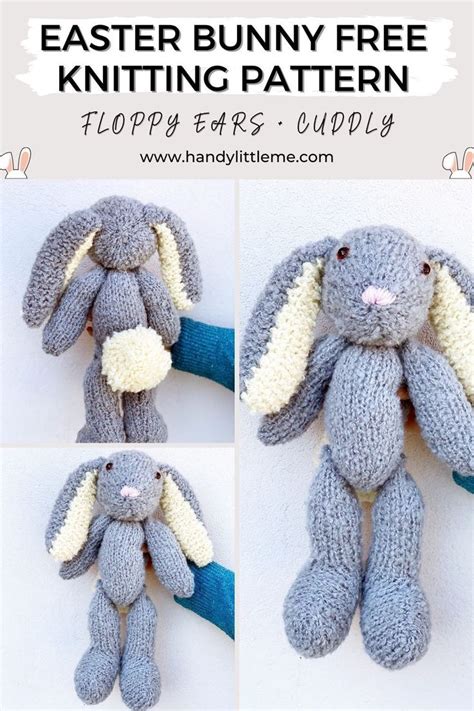 Free Easter Bunny Knitting Pattern Floppy Ears Cuddly