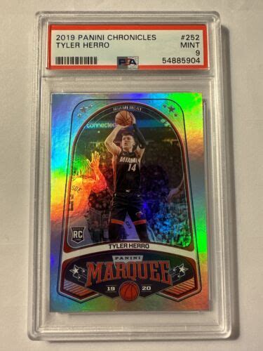 Tyler Herro Panini Chronicles Marquee Rookie Card Psa Miami