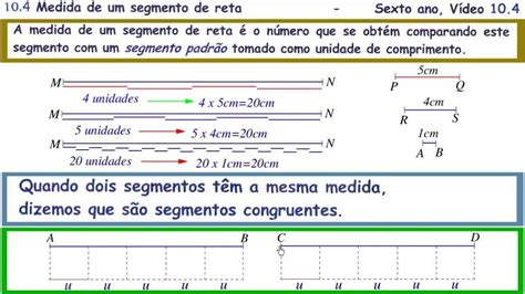 Medida De Um Segmento De Reta Sexto Ano Vídeo 10 4 Youtube