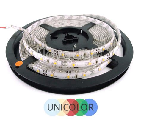 Tira Con 60 LED Mt 3528 Unicolor Con Recubrimiento IP65 12v 5mt