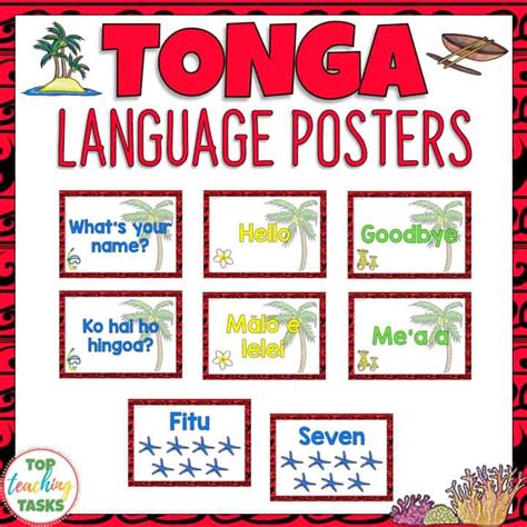 Tongan Language Posters Greetings Introductions And Farewells