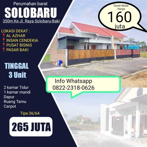 Perumahan Solo Baru Tanah Kavling Solo Baru Rumah Indah Baki Sukoharjo