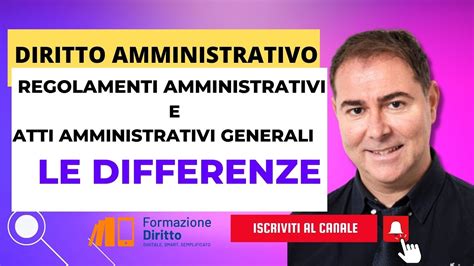 Regolamenti Amministrativi E Atti Amministrativi Generali La