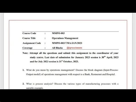 Mmpo Solved Assignment Jan July Pdf Mba