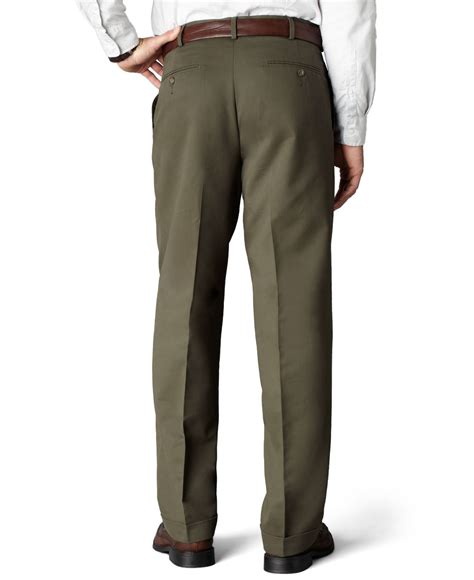 Lyst Dockers D Relaxed Fit Comfort Khaki Pleated Pants In Green For Men