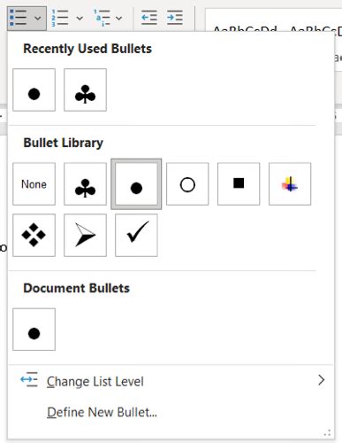 How To Add Bullet Points In Microsoft Word