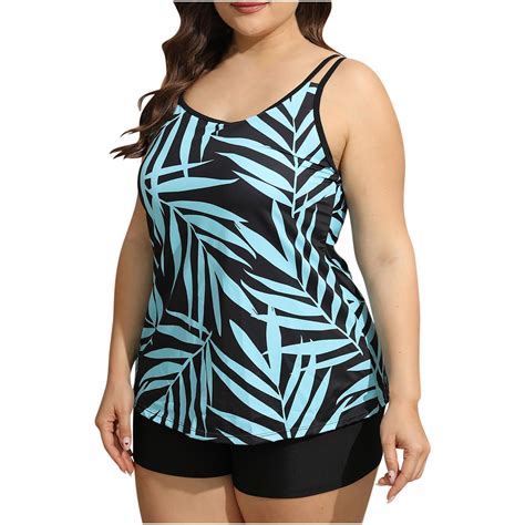 Ovticza Womens 2024 Tankini Swimsuit Tummy Control Flowy Swimwear Two