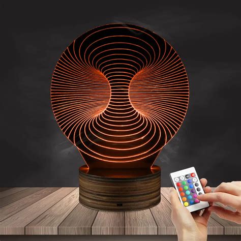 1Piece 3D Lamp Lamp Optical Illusion Ligh Art Of Light Artistic LED