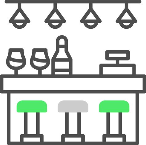 Bar Counter Creative Icon Design 15467565 Vector Art At Vecteezy