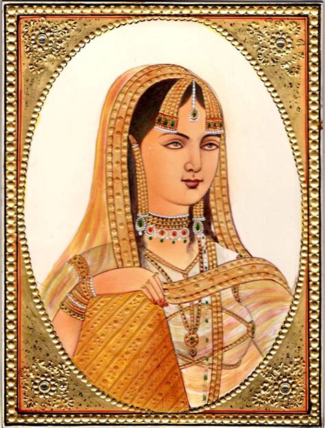 Emperor Akbar Empress Jodha Rare Mughal Miniature Art Royal Historical